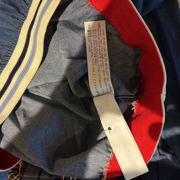 Zara long  sleeve blue striped detail jeans top Sz S - Picture 10 of 13